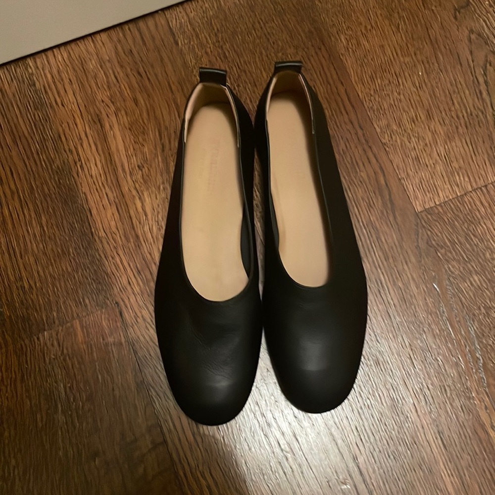 Black flats.